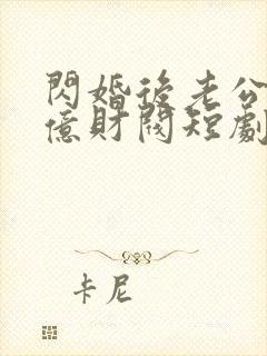 闪婚后老公是千亿财阀短剧