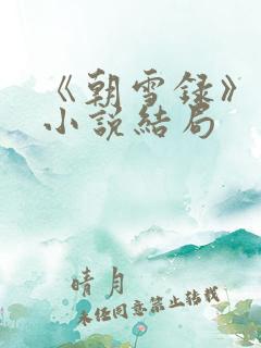 《朝雪录》原著小说结局
