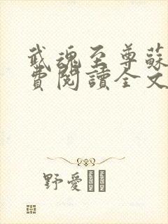 武魂至尊苏莫免费阅读全文最新章节