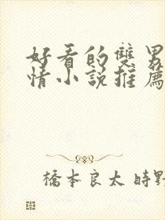 好看的双男主言情小说推荐