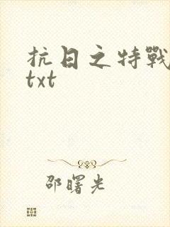 抗日之特战兵王txt