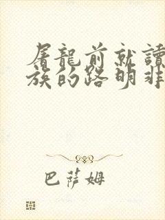 屠龙前就读过龙族的路明非txt