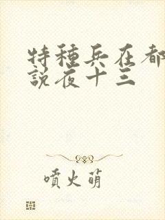 特种兵在都市小说夜十三