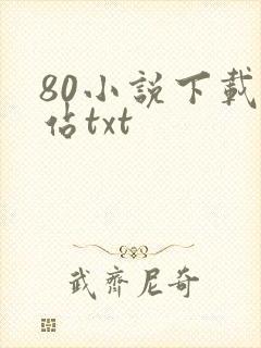 80小说下载网站txt