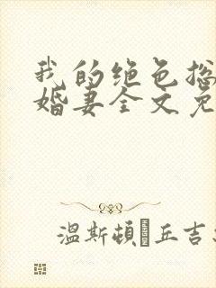 我的绝色总裁未婚妻全文免费阅读