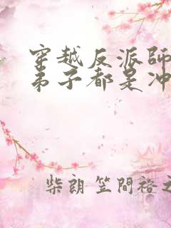 穿越反派师尊女弟子都是冲师逆徒小说