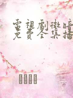 电视剧微暗之火免费全集播放