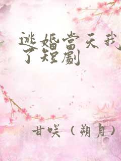 逃婚当天我闪婚了短剧