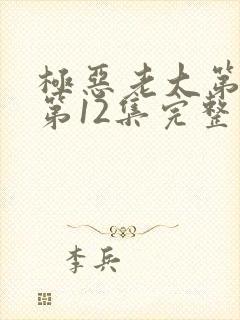 极恶老大第二季第12集完整版