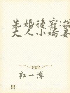 先婚后宠:总裁大人小娇妻