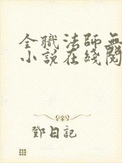 全职法师无删减小说在线阅读