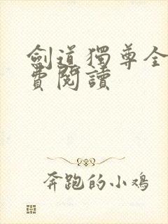 剑道独尊全本免费阅读