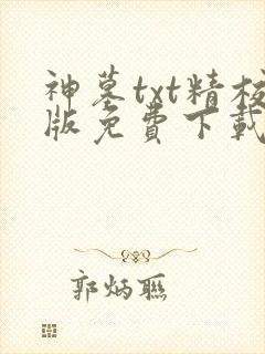 神墓txt精校版免费下载