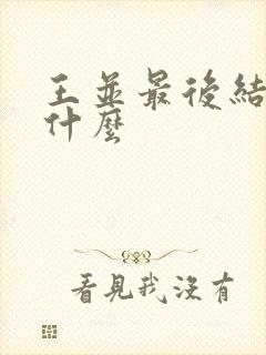 王并最后结局是什么