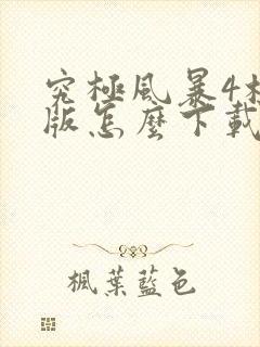 究极风暴4标准版怎么下载