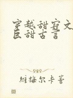 穿越甜宠文推荐巨甜古言