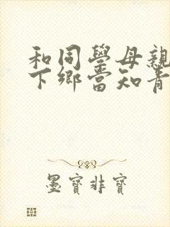 和同学母亲一起下乡当知青的小说