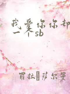 我爱你你却爱着一个sb
