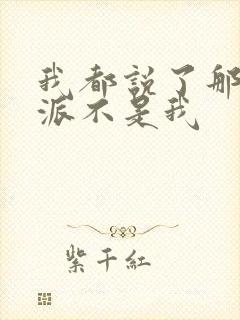 我都说了那个反派不是我