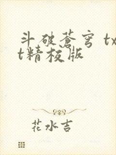 斗破苍穹 txt精校版