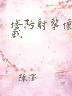 塔防射击僵尸游戏