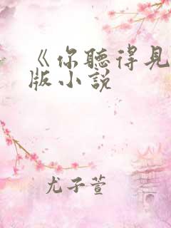 《你听得见》正版小说