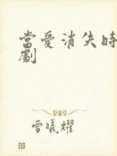 当爱消失时 短剧