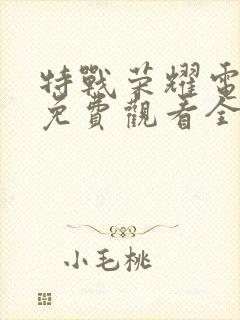 特战荣耀电视剧免费观看全集