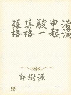 张集骏申浩男王格格一起演的短剧叫啥