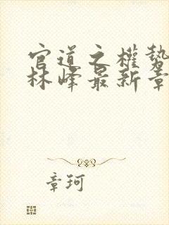 官道之权势滔天林峰最新章节免费阅读