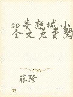 sp梦想城小说全文免费阅读笔趣阁