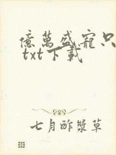 亿万盛宠只为你 txt下载