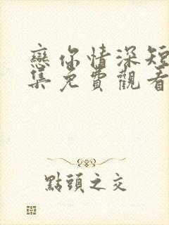 恋你情深短剧全集免费观看