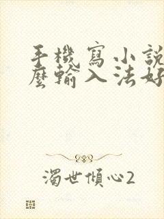 手机写小说用什么输入法好