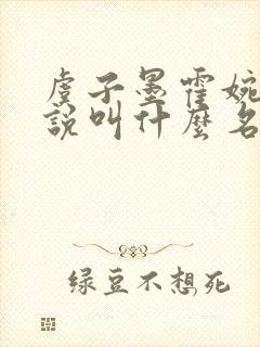 虞子墨霍婉兮小说叫什么名字