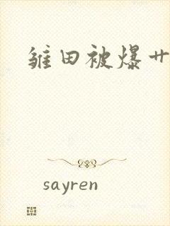 雏田被爆艹