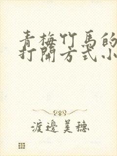 青梅竹马的正确打开方式小说