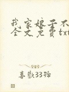 我家娘子不对劲全文免费txt