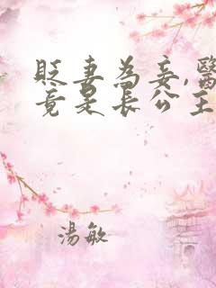 贬妻为妾,医女竟是长公主完整版