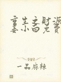 重生之财源滚滚姜小白免费阅读txt