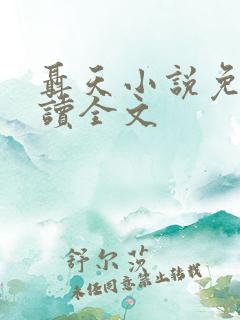 聂天小说免费阅读全文