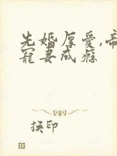 先婚厚爱,帝少宠妻成瘾