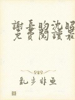 谢长昀沈昭小说免费阅读最新章节