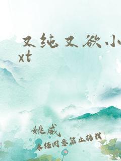 又纯又欲小说txt