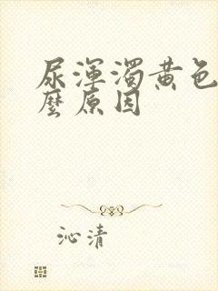 尿浑浊黄色是什么原因