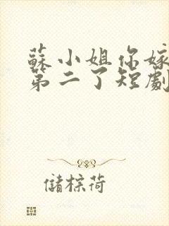 苏小姐你嫁错人第二了短剧免费观看