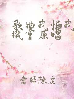 歌曲我怕我没有机会原唱