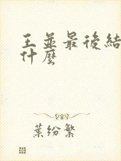 王并最后结局是什么