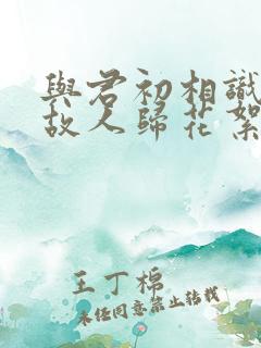 与君初相识恰似故人归花絮