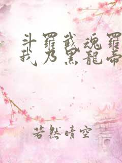 斗罗武魂罗三炮我乃黑龙帝君